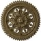 Ekena Millwork York Ceiling Medallion (Fits Canopies up to 3 5/8"), 21 5/8"OD x 2 1/2"P, Mississippi Mud Crackle CM21YOMMC - alternate 1